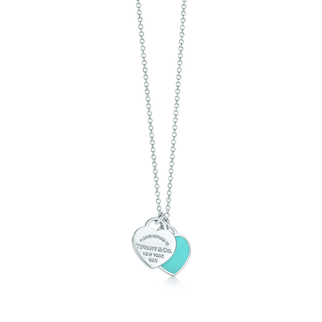 Tiffany & Co 18K White Gold Diamond Return To Tiffany Heart Tag Neckla –  THE CLOSET