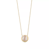 Tiffany Replica Diamond and Mother-of-pearl Circle Pendant