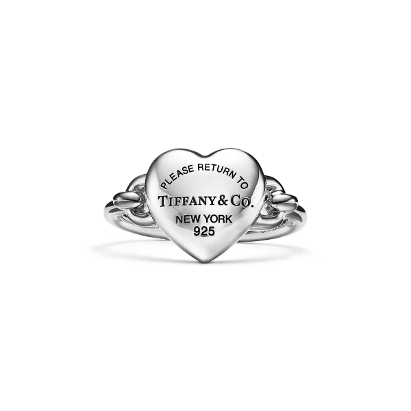 Tiffany Replica Return to Tiffany Full Heart Ring in Sterling Silver