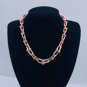 Tiffany Rose gold Link Necklace Replica