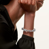 Replica Tiffany HardWear Link Braceletin White Gold with Diamond