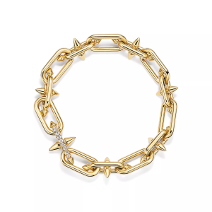 Tiffany Titan by Pharrell Williams Clasp Braceletin Gold with Diamonds Replica